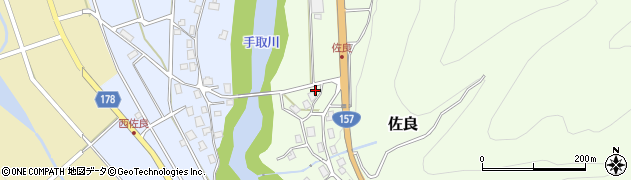 石川県白山市佐良（レ）周辺の地図