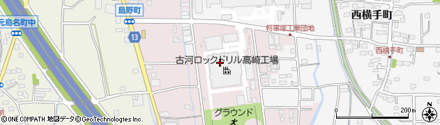 古河ロックドリル株式会社　高崎工場周辺の地図