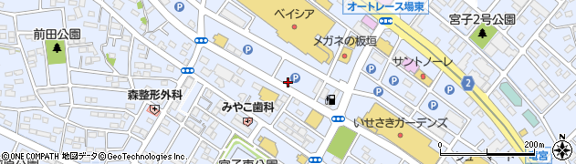 マジックミシンベイシア伊勢崎西部モール店周辺の地図