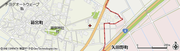 石川県加賀市箱宮町（ク）周辺の地図