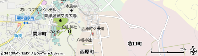 石川県小松市西原町（い）周辺の地図
