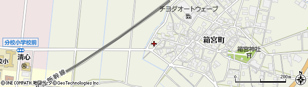石川県加賀市箱宮町（ヘ）周辺の地図