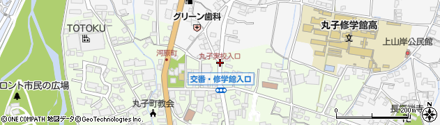 丸子実校入口周辺の地図