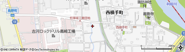 群馬県高崎市宿横手町1周辺の地図