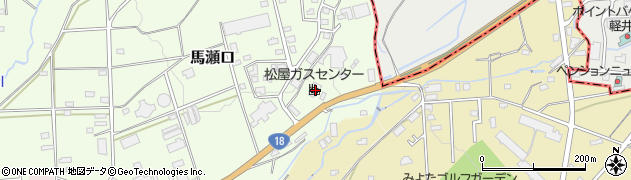 松屋ガスセンター周辺の地図