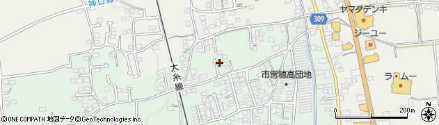 長野県安曇野市穂高柏原1700周辺の地図