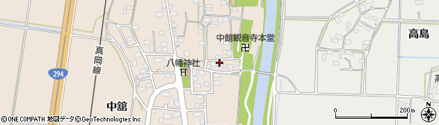 茨城県筑西市中舘468周辺の地図