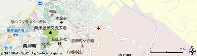 石川県小松市西原町（ヘ）周辺の地図