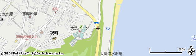 水族館入口周辺の地図