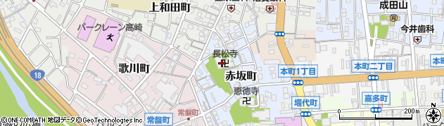 長松寺周辺の地図