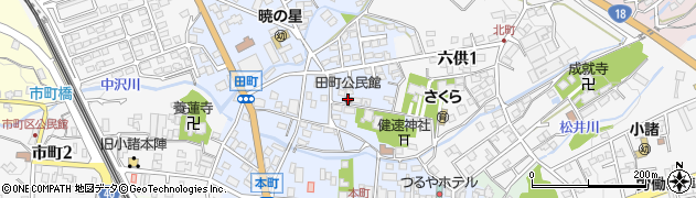 田町区公会場周辺の地図