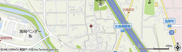 群馬県高崎市元島名町770周辺の地図
