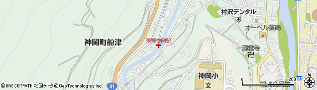 飛騨神岡駅周辺の地図