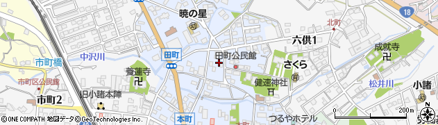 長野県小諸市田町1丁目周辺の地図