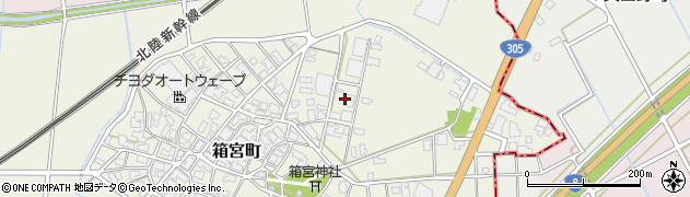石川県加賀市箱宮町（ノ）周辺の地図