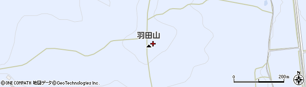 羽田山周辺の地図
