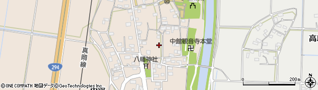 茨城県筑西市中舘442周辺の地図