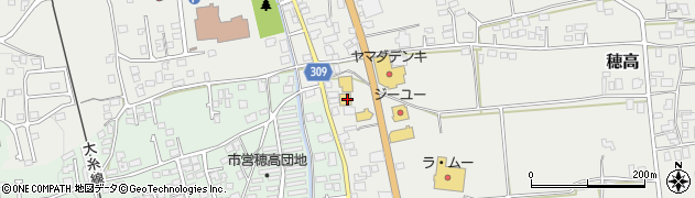 ワークマンプラス安曇野穂高店周辺の地図