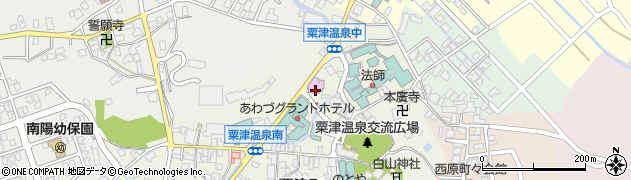 粟津温泉総湯周辺の地図
