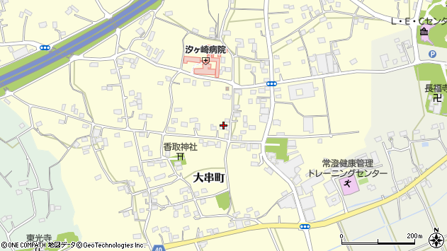 〒311-1115 茨城県水戸市大串町の地図