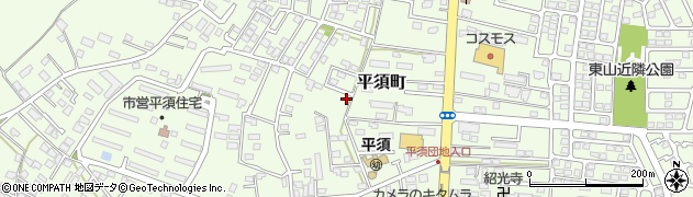 茨城県水戸市平須町周辺の地図