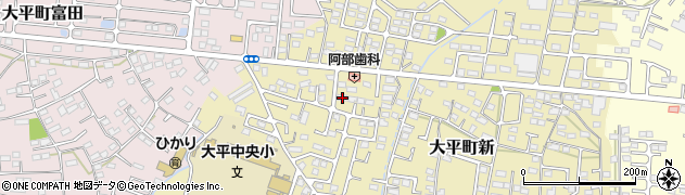 栃木県栃木市大平町新1411周辺の地図