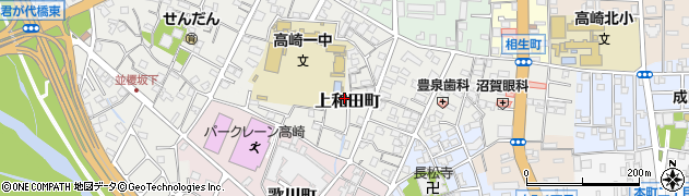 群馬県高崎市上和田町周辺の地図