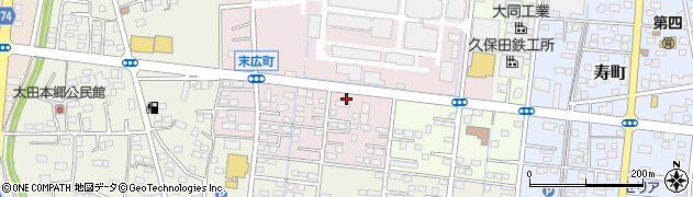 クリーニング専科　伊勢崎末広店周辺の地図