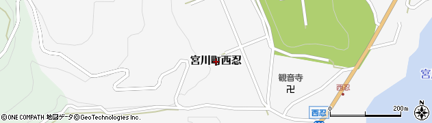 岐阜県飛騨市宮川町西忍周辺の地図