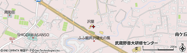軽井沢牛乳販売店周辺の地図