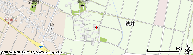 栃木県小山市渋井周辺の地図