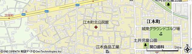 江木町北公民館周辺の地図