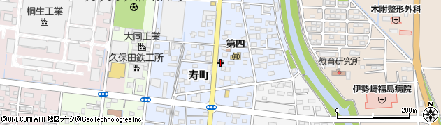 伊勢崎寿町郵便局周辺の地図