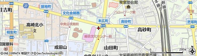 ほけんの窓口　高崎・末広店周辺の地図