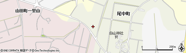 石川県加賀市尾中町（ニ）周辺の地図