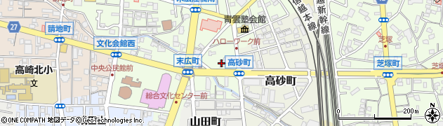 ナカヤマ高崎支店周辺の地図
