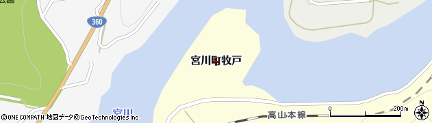 岐阜県飛騨市宮川町牧戸周辺の地図