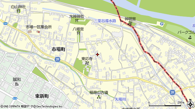 〒373-0013 群馬県太田市市場町の地図