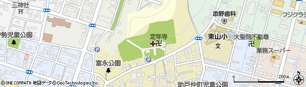 定年寺周辺の地図