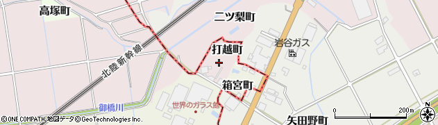 石川県加賀市打越町ソ周辺の地図