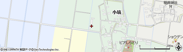 茨城県筑西市小塙周辺の地図