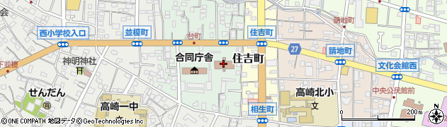 高崎警察署周辺の地図