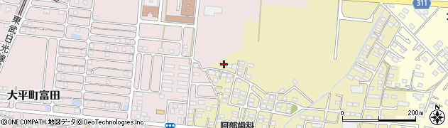 栃木県栃木市大平町新1675周辺の地図