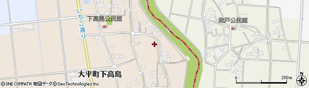 栃木県栃木市大平町下高島610周辺の地図
