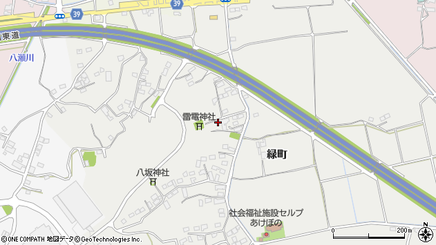 〒373-0073 群馬県太田市緑町の地図