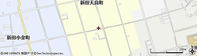 群馬県太田市新田天良町周辺の地図