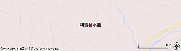 富山県南砺市利賀村水無周辺の地図