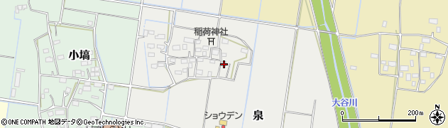 茨城県筑西市泉227周辺の地図