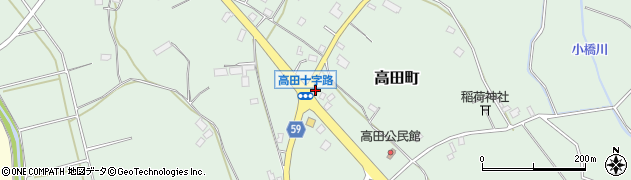 茨城県水戸市高田町188周辺の地図