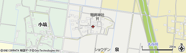 茨城県筑西市泉345周辺の地図